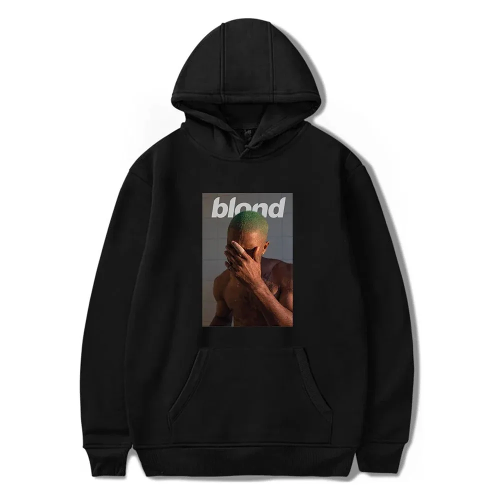 Trend Pop Sänger Frank Hoodie Ocean Print Frauen Männer Baumwolle Sweatshirt Streetwear blonde