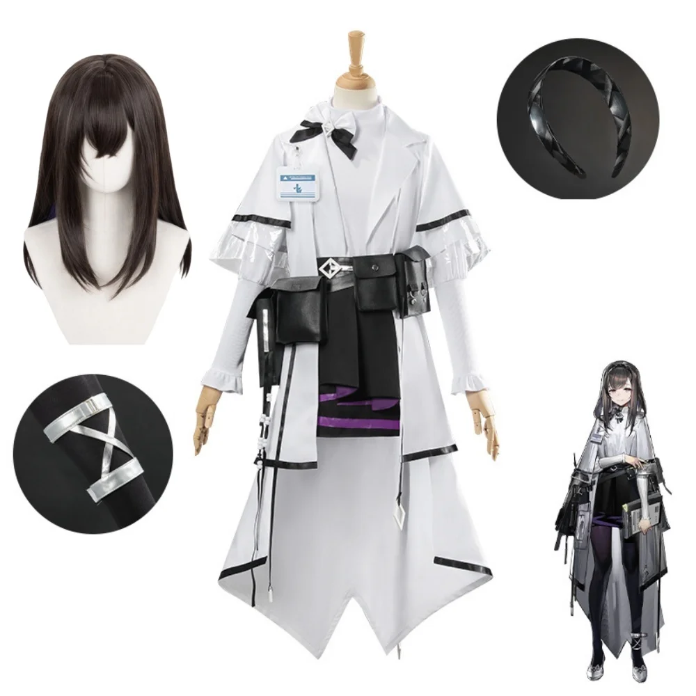 

Priestess Cosplay Costume Arknights Priestess Coat Top Skirt Socks Full Set Anime Role Playing Costume