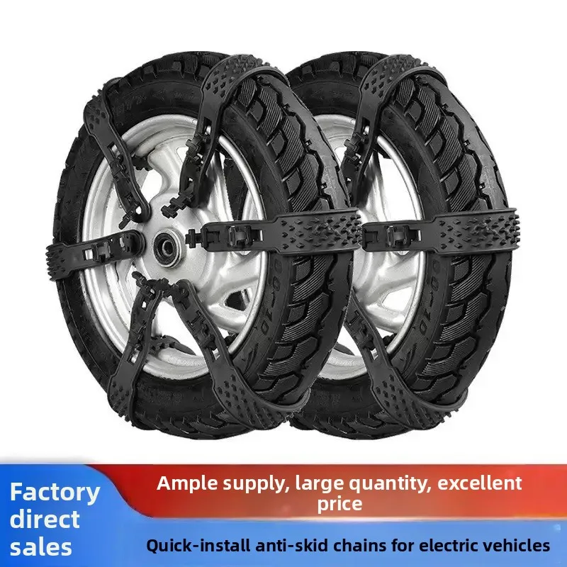 

Non-Scratch Anti-Skid Tire Snow Chains - Universal for Cars SUVs Vans Electric Vehicles
