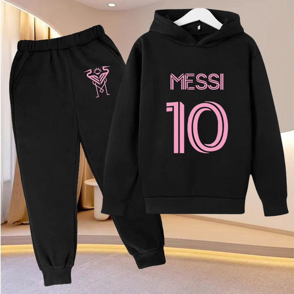 

Kids Classic Football Coat Fashion 10 No Clothes Hoodie Girls Boy Toddler3-12Y Casual Sweatshirts+Pants Two-Piece Set Sports Set