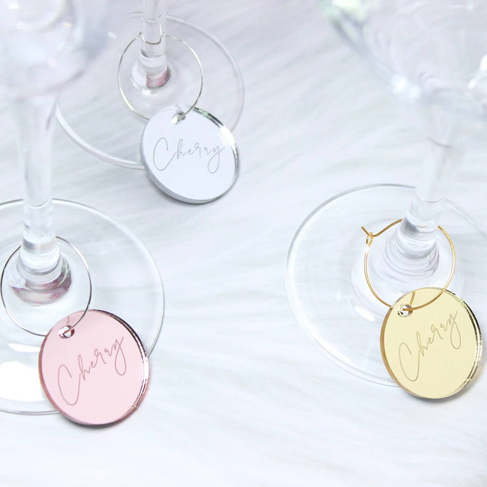 Personalized Place Name Card Ideas Wedding Drink Name Tags Glasses Glass Maker Wine Charm Drink Topper Keyrings Key Chain Favour