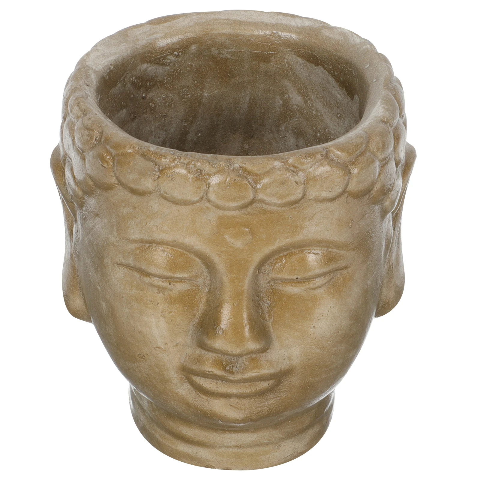 

Buddha Flowerpot Cement Planter Unique Desktop Statue Decoration Indoor Planters Aesthetic Fun