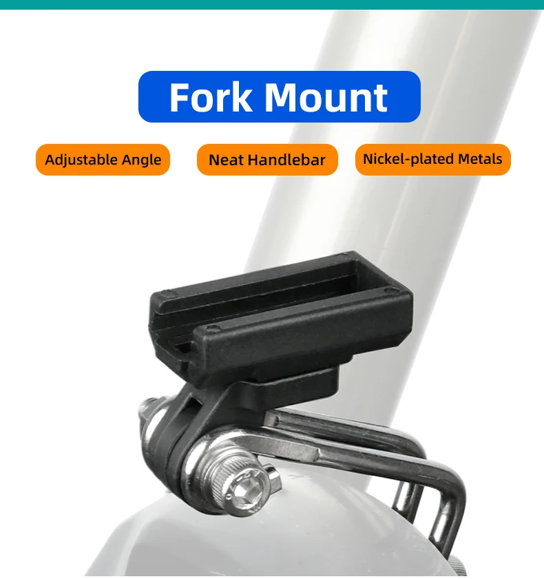 Fahrrad Front Licht Stehen Halterung Gabel Montieren Installieren MTB Scheinwerfer Taschenlampe Halter Passt Gaciron/Rockbros/CatEye/Trerk – Detail 1
