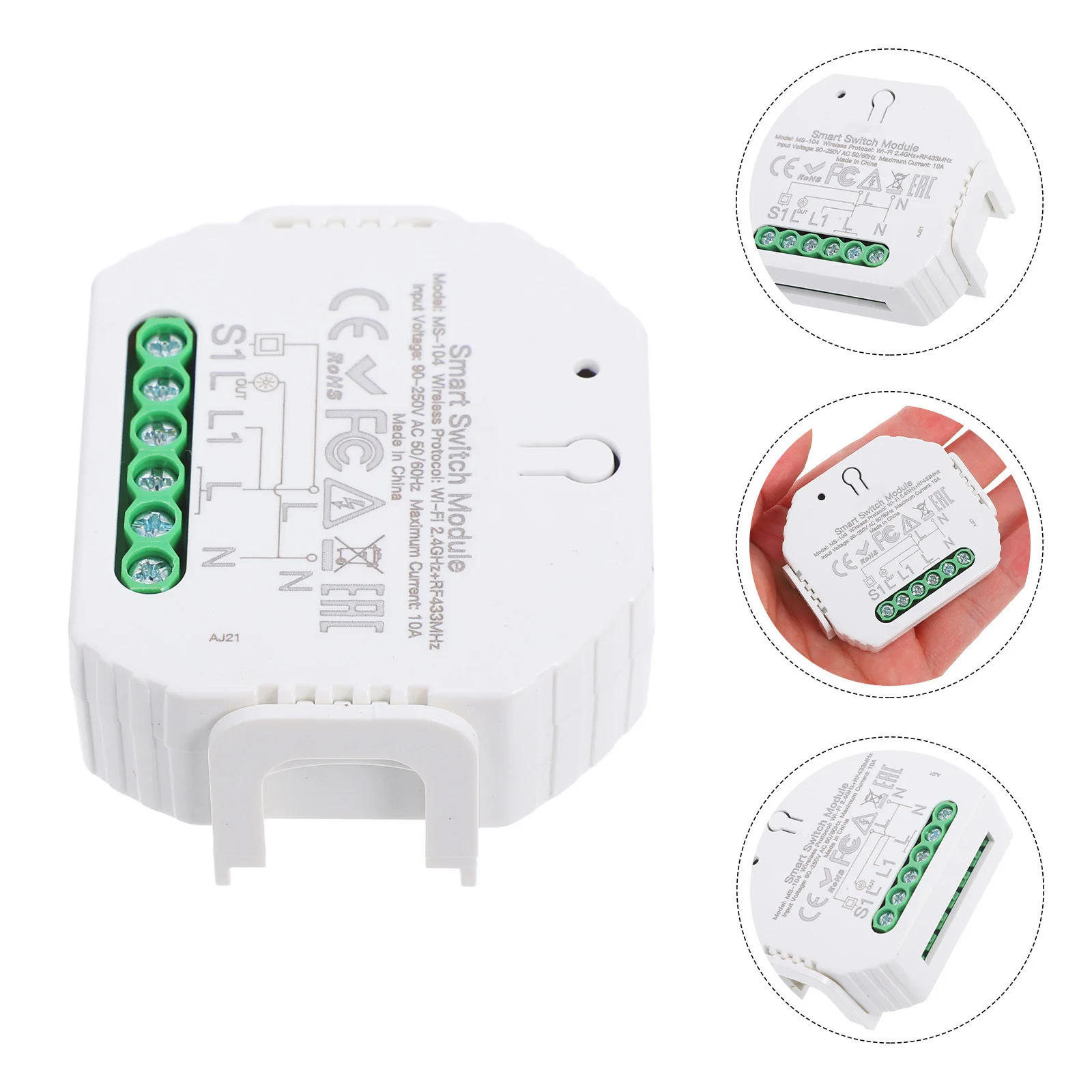 

LED WiFi Light Switch Module App Control Ceiling Fan Compatible Remote Control LED Dimmer