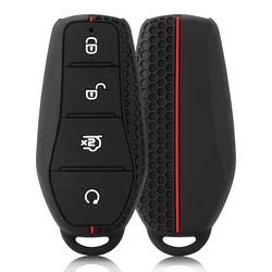Silicone Car Key Case Cover Protector For BYD Han Ev Tang Dm/Qin PLUS/Song Pro/MAX/Yuan Dolphin E2 Auto Key Car Accessories