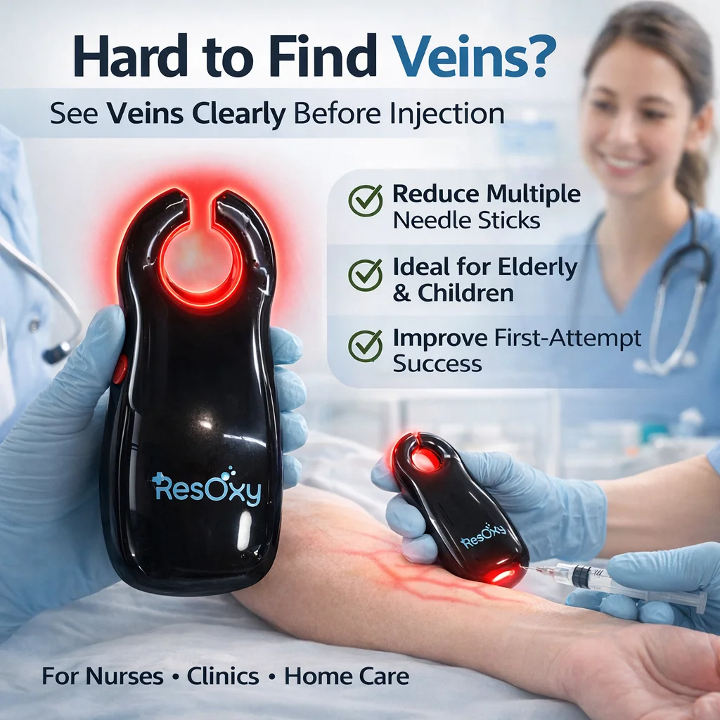 

Professional Wireless Vein Finde Rechargeable Portable LED Medical Vein Locator for Nurses for IV Injection Phlebotomy Assistant