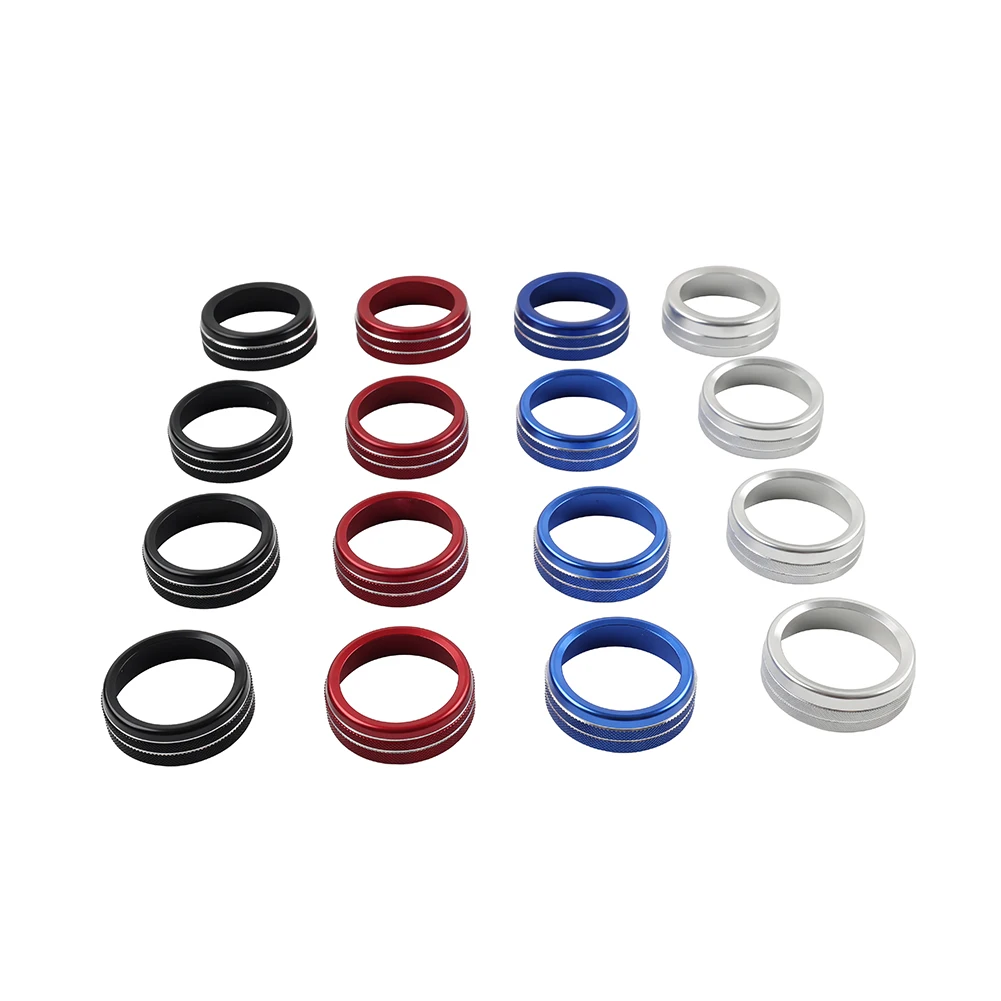 4Pcs Car AC Climate Control Ring Knob Trim For Toyota Tacoma 2016-2023