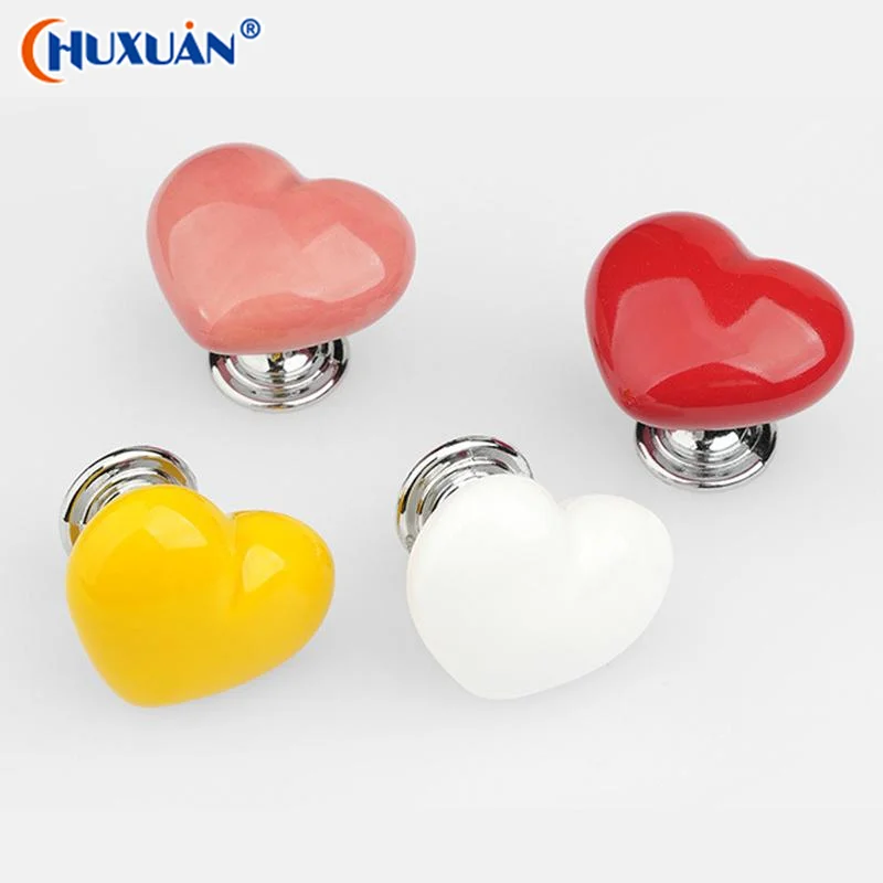 [Q]Car One-Click Start Buttons Protective Cover Decoration Personalized Creative Heart Ceramic Metal Button Protective Cover
