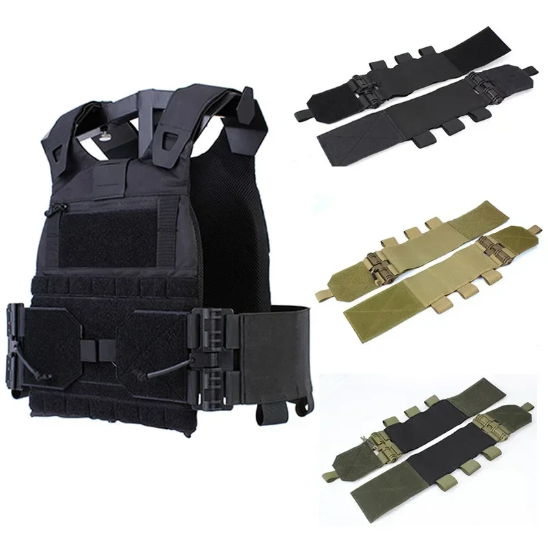 Tactical Removal Vest Quick Release Buckle Set FCSK Universal Molle Elastic Cummerbund Waist Cover Vest Gear