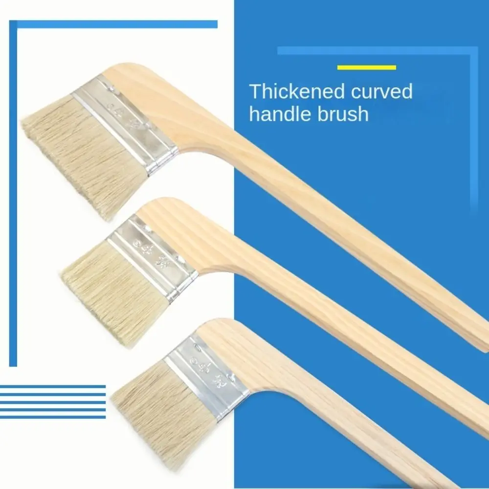 

Wall Painting Universal Bristle Brush Long Handle Elbow Handle Wooden Brush Wood Handle Brush Cleaning Tool Cleaning