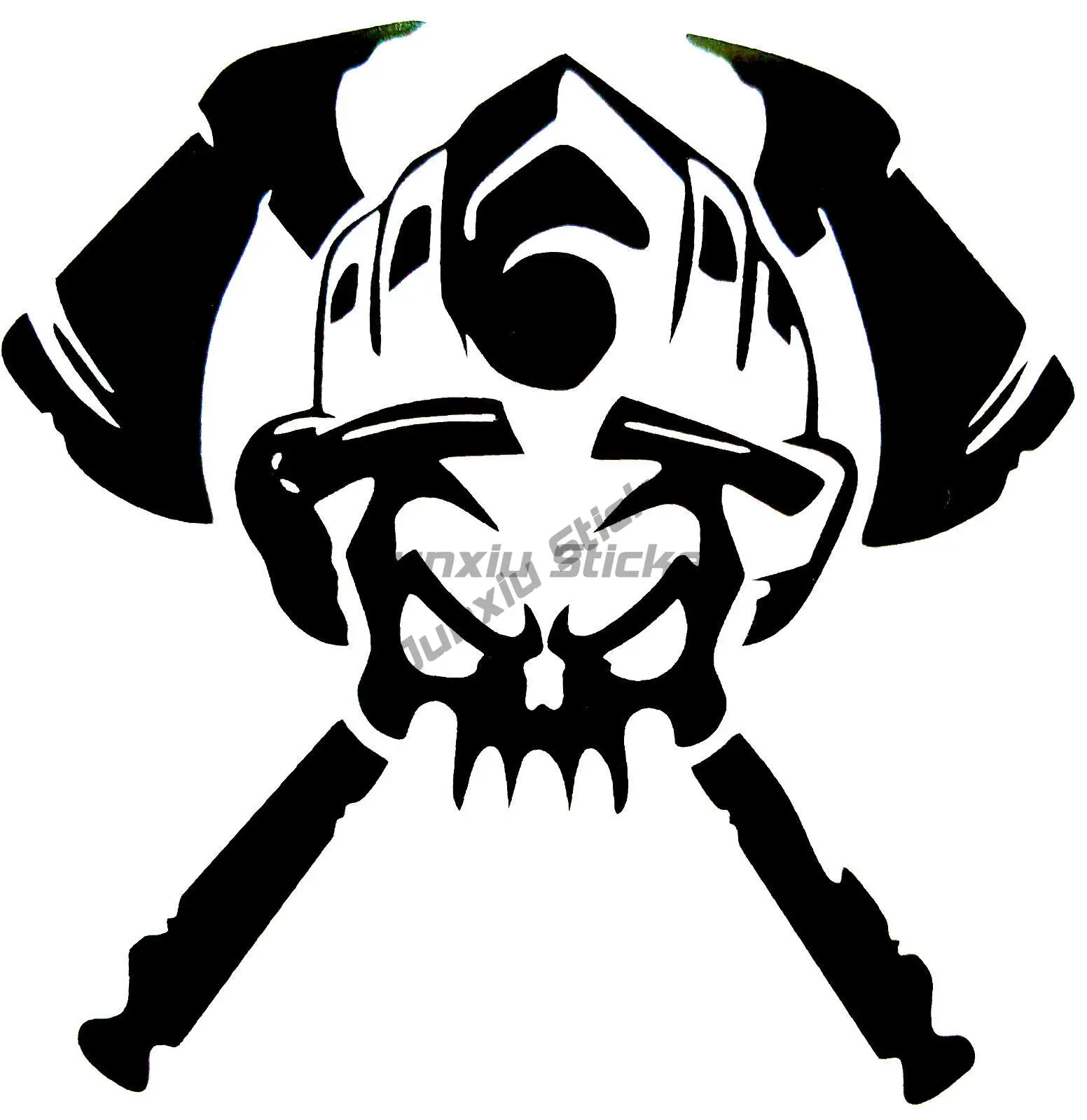 Fire Skull Ghost Rider Sticker Graphic Firefighter Vinyl Decal Waterproof Cars Trucks Laptops