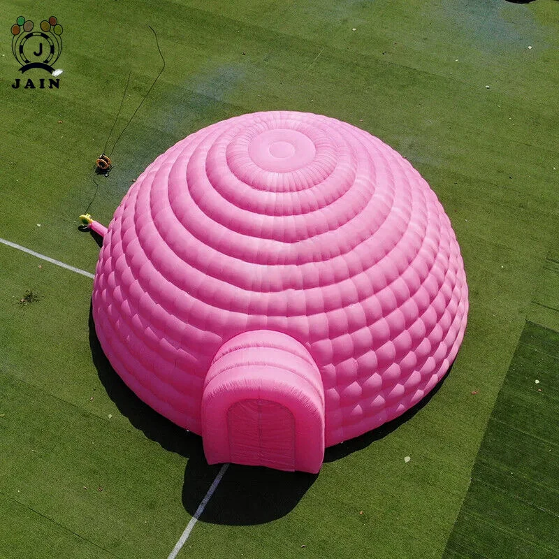 Oxford Pink Inflatable Air Tent With Blower Inflatable Canopy tent Igloo Lawn Tent Inflatable Air Dome Tent For Outdoor Party