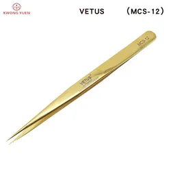 Vetus pinzette in acciaio inox punta a punta Non magnetica professionale svizzera Standard MCS-12 per orologiai, occhiali