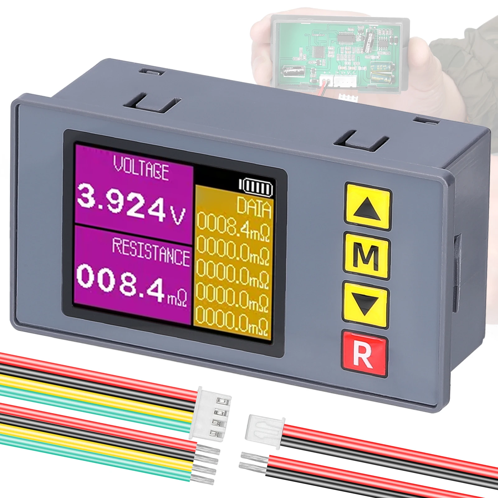 TS457 Entry-Level Voltage Internal Resistance Tester AC 4-Wire Kelvin Method Professional Voltage Meter Test Device