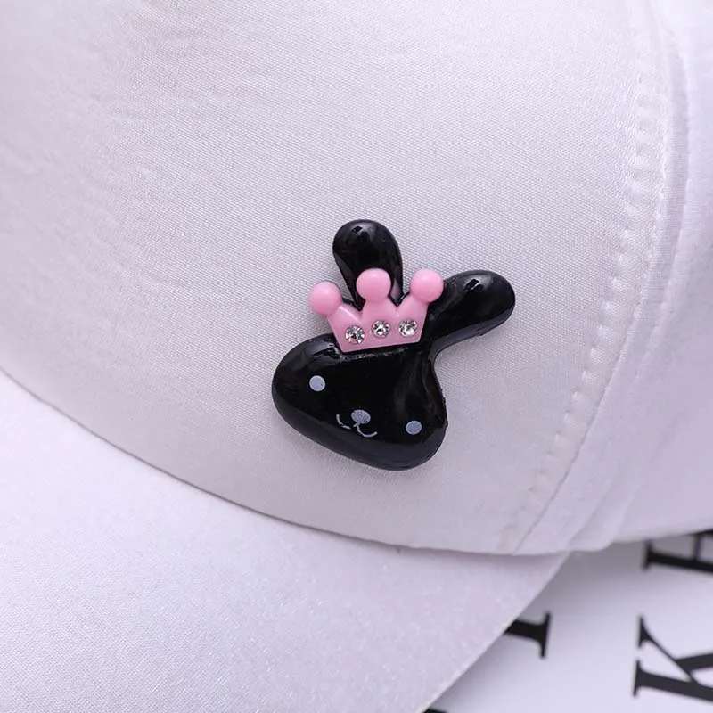 Cute Baby Hat With Ears Cartoon Rabbit Toddler Baseball Cap Sequins Kids Sun Hats Lace Infant Caps Children Accessories 1-3years