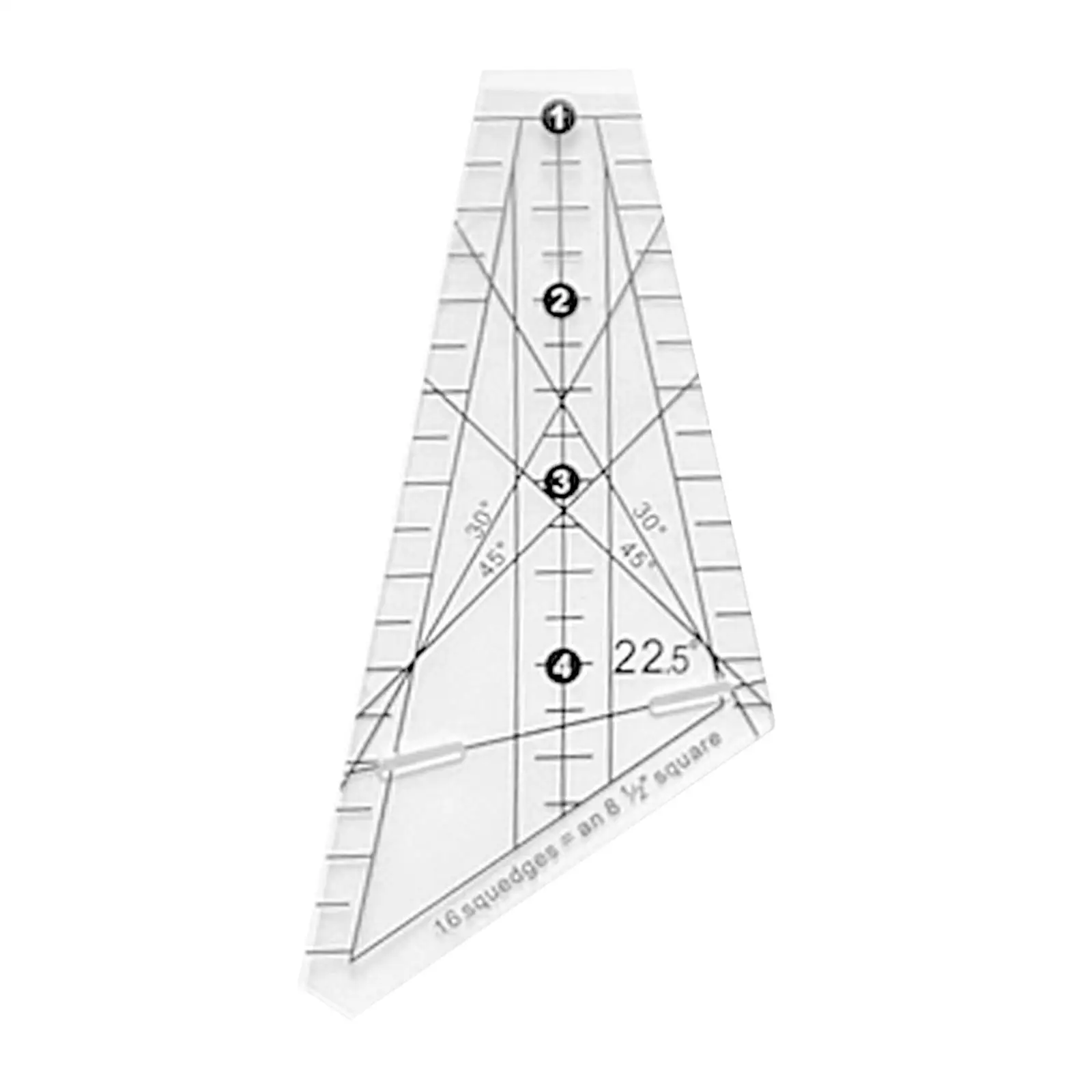 Règle de couture multifonctionnelle professionnelle en acrylique transparent durable pour patchwork et artisanat créatif DIY