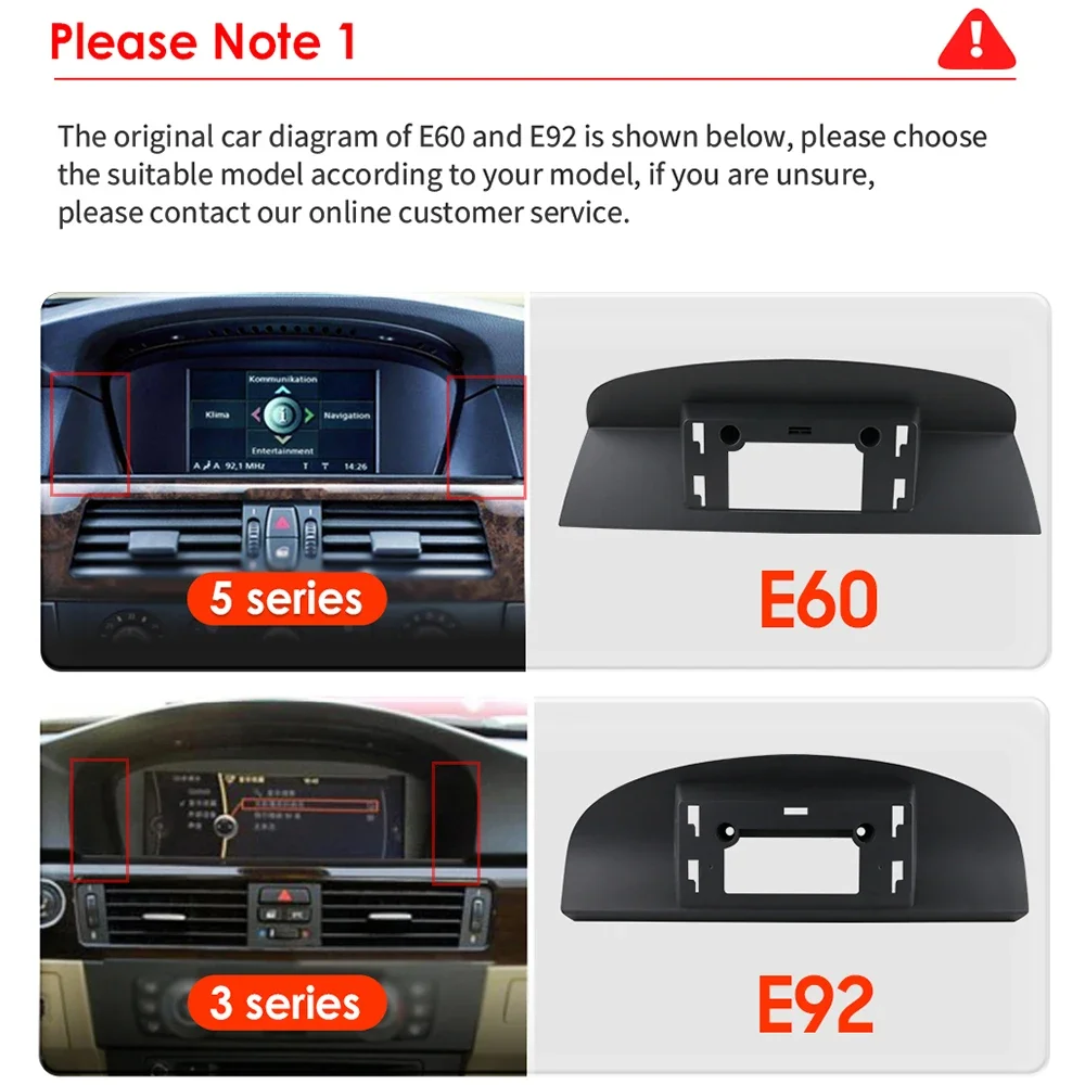 CarPlay 4G Android Car Radio for BMW 5 Serie E60 E61 E63 E64 3 Series E90 E91 E92 E93 CCC Mask CIC Multimedia GPS 2din Autoradio