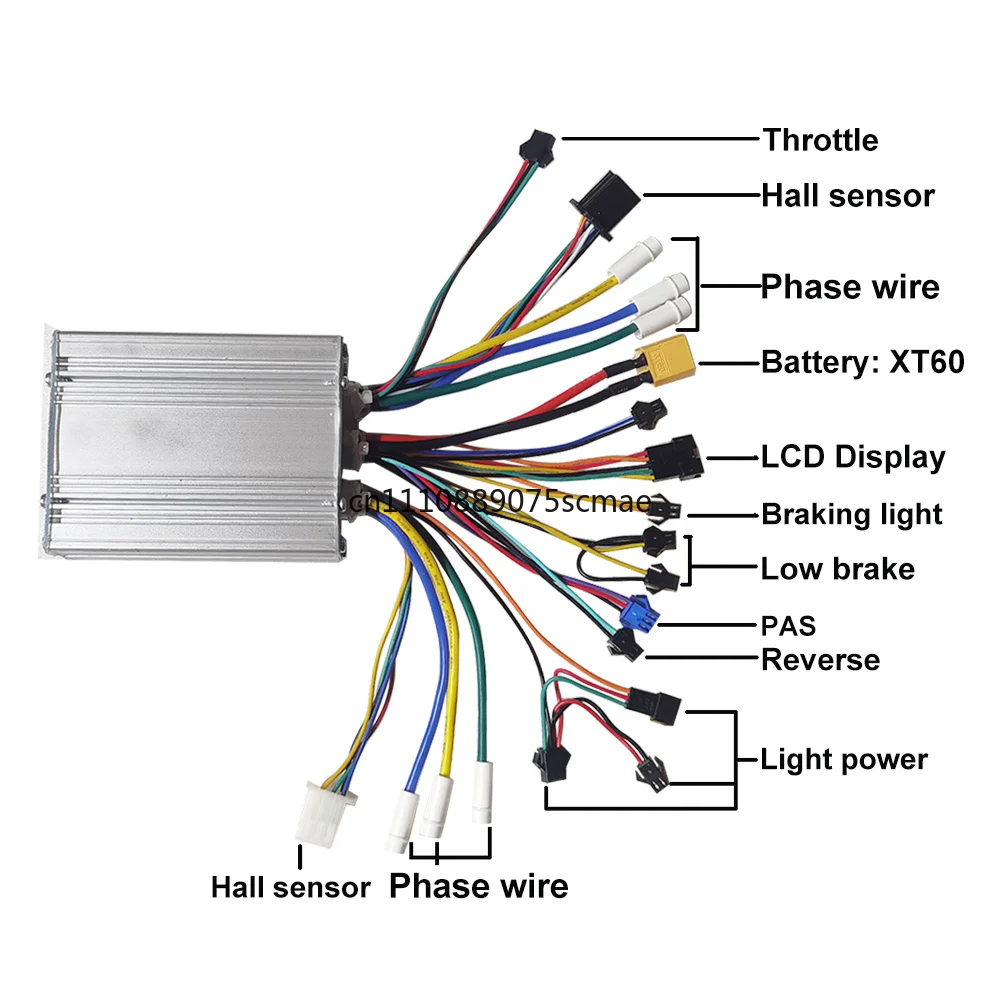 25A2 Dual‑Motor Controller 36V‑52V 500‑1000W for E‑Bike Snowmobile Electric Motorcycle