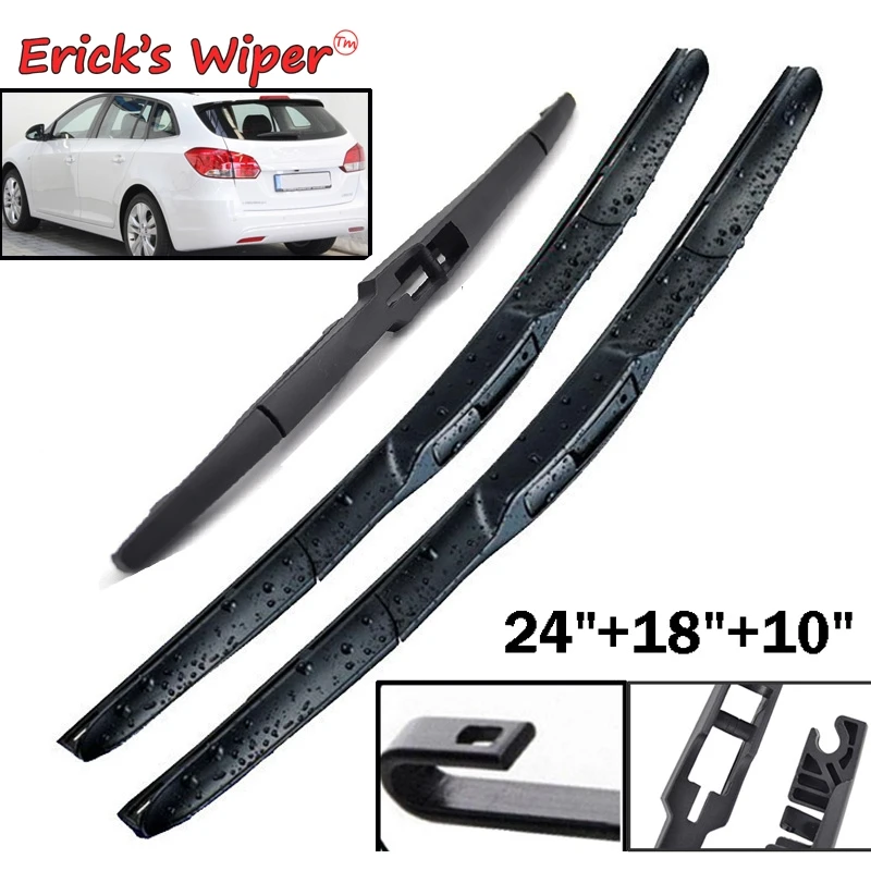 Erick\'s Wiper Front & Rear Wiper Blades Set For Chevrolet Cruze Estate Wagon J300 2009 - 2015 Windshield Windscreen 24\