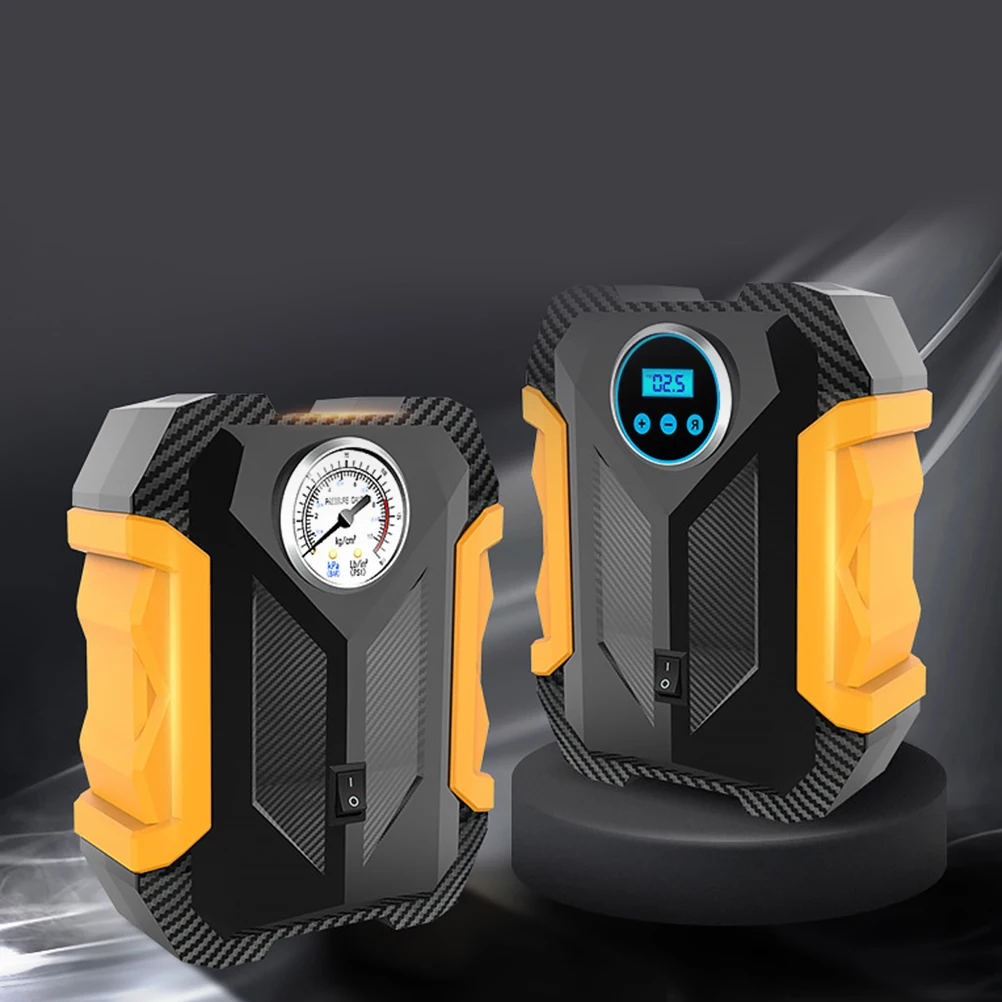 

1pc 12V Pump Mini Tire Inflator Digital Display Car Bike Motorcycle Tire Inflator For Cushion Swimming Ring