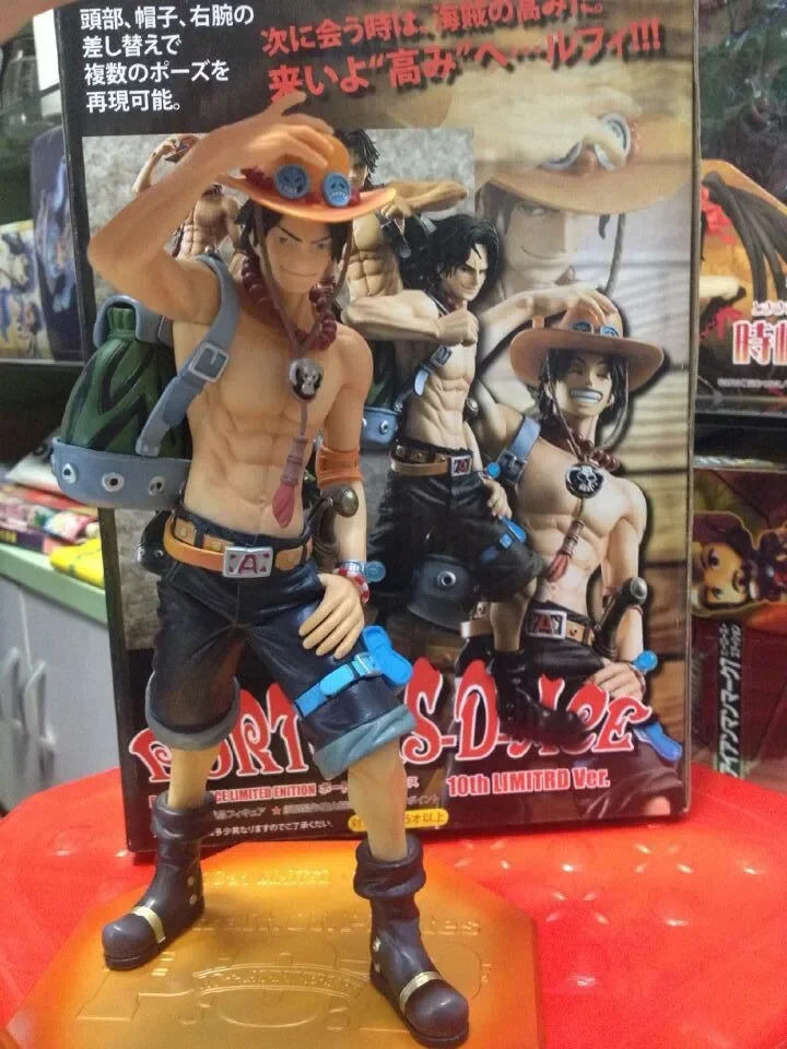 Megahouse P.O.P ONE PIECE PORTGAS.D.ACE-figuras de acción de PVC para niños, modelo nuevo y Original de Anime