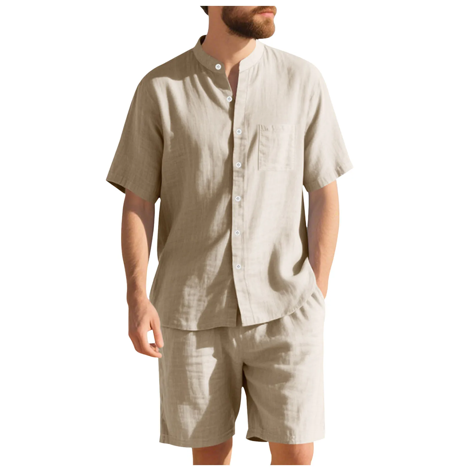 

Mens Costumes Suits Mens 2 Piece Beach Vacation Set Shirts And Shorts Suit Outfits Silk Pajama Suit Men