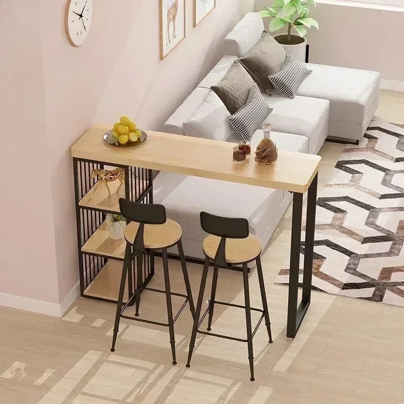 Modern Simple Bar Tables Living Room Wall Partition Kitchen Cafe High Bar Table Open Long Table De Mixage Home Furniture