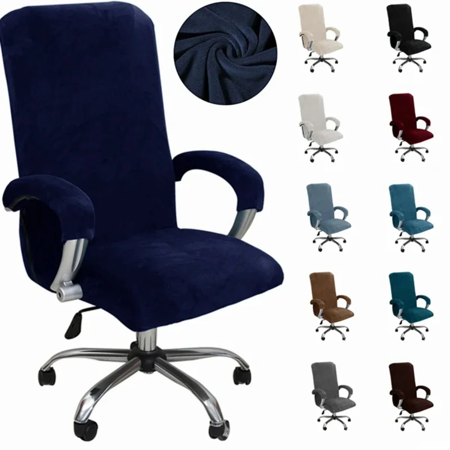 your workspace. Upgrade your office decor with these sleek and modern velvet seat covers for computer chairs. Perfect for long h