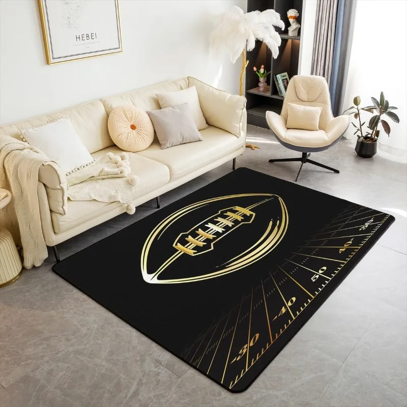 2D Basketball Court Area Rug Soft Non-Slip Basketball Crack Print Floor Mat Sports Theme Decor Carpet for Bedroom Game Room
