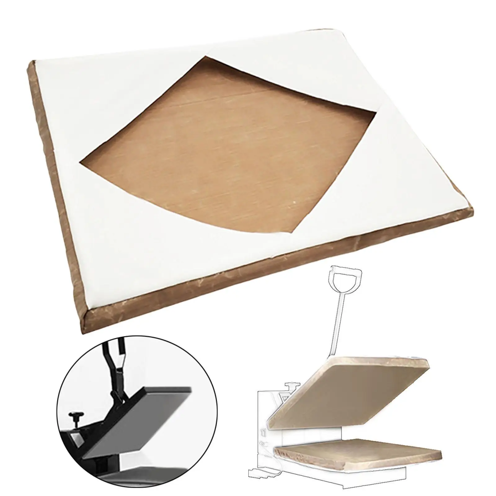 High Press Platen Wrap Cover Multi-function Reusable Folding Protector for Heat Pressing Machine Lower Scratches Abrasions Tear