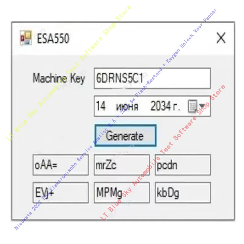 Nieuwste Car accessories tools  2023 Esa Elektronische Service Analist 5.6 + 2023 Sw Flash-Bestand + Keygen Unlock Voor Paccar