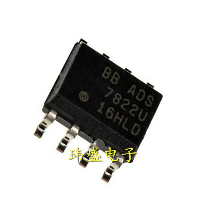 5 pcs ADS7822U ADS7822 ADS7822UB  SOP8  Analog-to-digital Converter