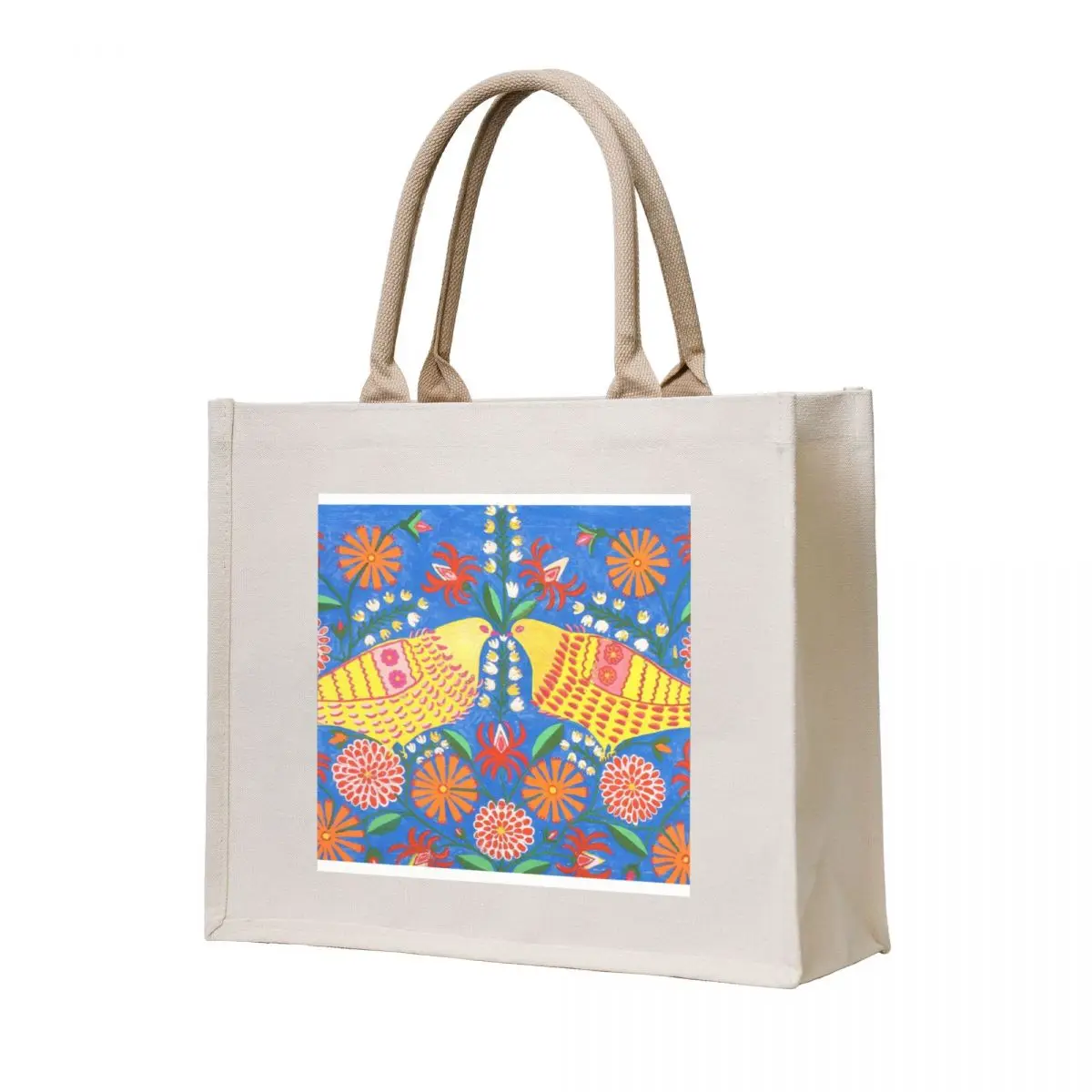 

Mariya Prymachenko Pigeons 1968 Tote Bag custom tote bag Large bags for women Women's shopper Canvas shoulder bag