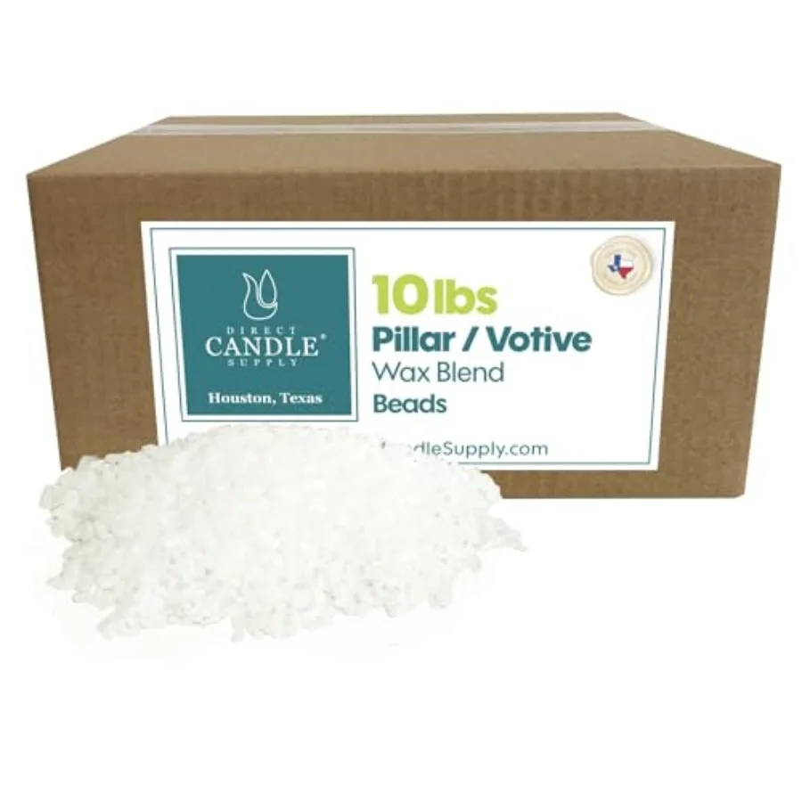 

Paraffin Wax for Candle Making, 10lb Granulated Candle Wax, High Melt Paraffin Blend, Paraffin Wax Beads for Crafts, Candle Mak