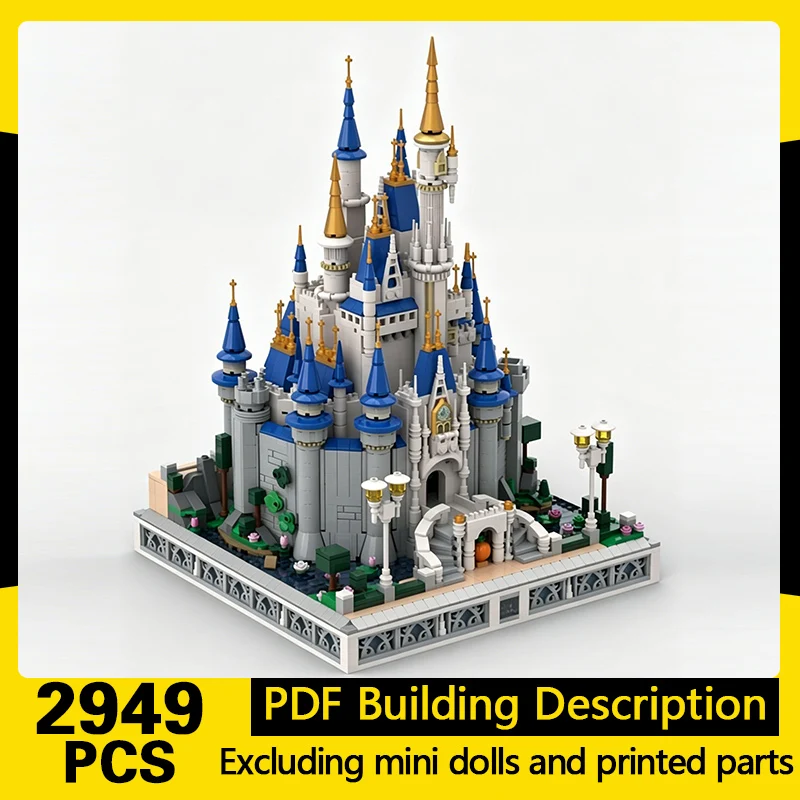 

City Street View Model MOC Building Bricks Popular Movie Castle Modular Technology Gifts Holiday Assemble Children Toys Suit
