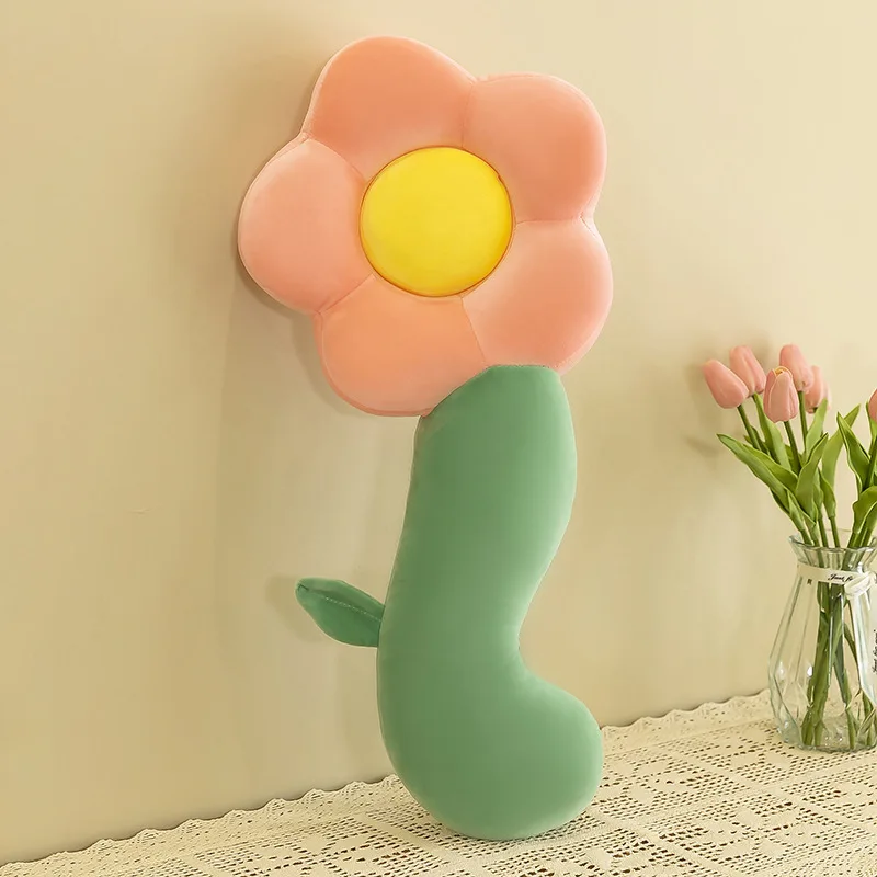 Baby Pillow Creative Flower Pillow Plush Comfortable Children's Bed Leg Clamp Pillow Birthday Gift P1