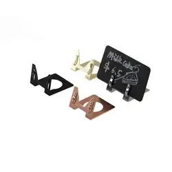 L Metal Label Holder Office Name Card Display Clip Table Top Sign Picture Photo Memo Clip Price Tag Stand