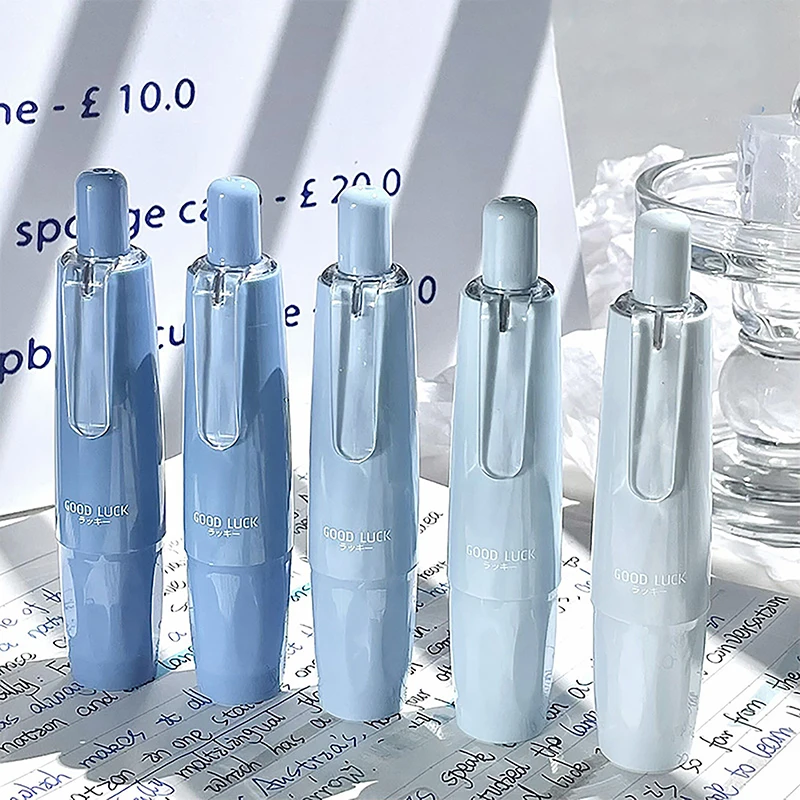 เทปลบคำผิดแบบสีไล่ระดับสี1ชิ้นเครื่องมือบราดันทรงปากกาเครื่องมือเครื่องเขียนเกาหลีเครื่องใช้สำนักงาน