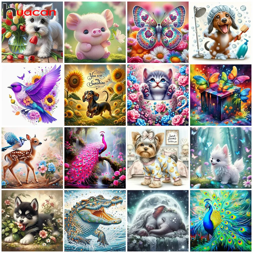 Huacan Diamant Malerei Set Tai Chi Sonnenblume volle quadratische runde Mosaik Stickerei Yin Yang Landschaft Wohnkultur