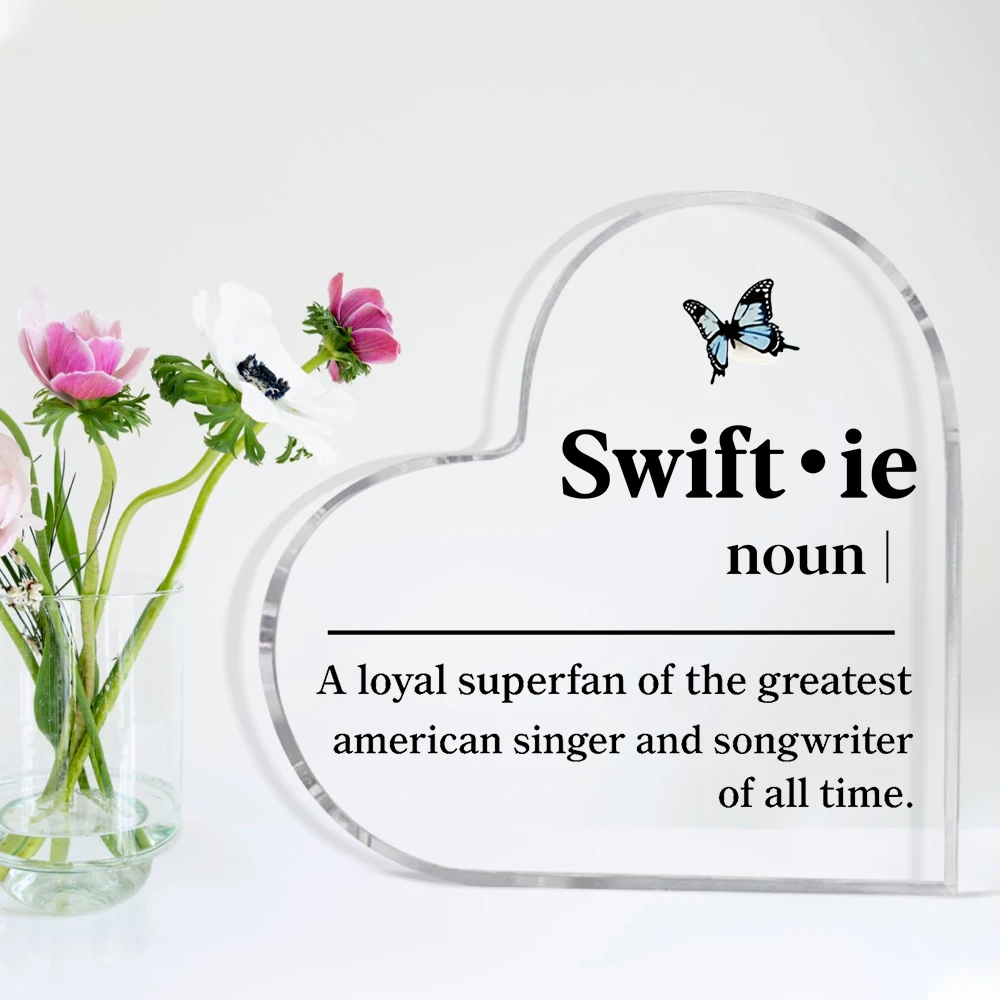 هدية ملهمة للسيدات، ألبوم أغنية المغنية المضحكة، كلمات سطح المكتب من الأكريليك، هدية إبداعية فريدة من نوعها لها