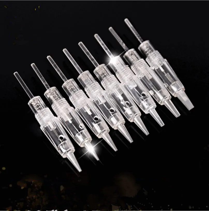 

100 Pcs Disposable Semi Permanent Makeup Tattoo Cartridge Needle Machine For 3D Eyebrow Lips Eyeliner Supplies 1P/3P/5P/7P/3FP