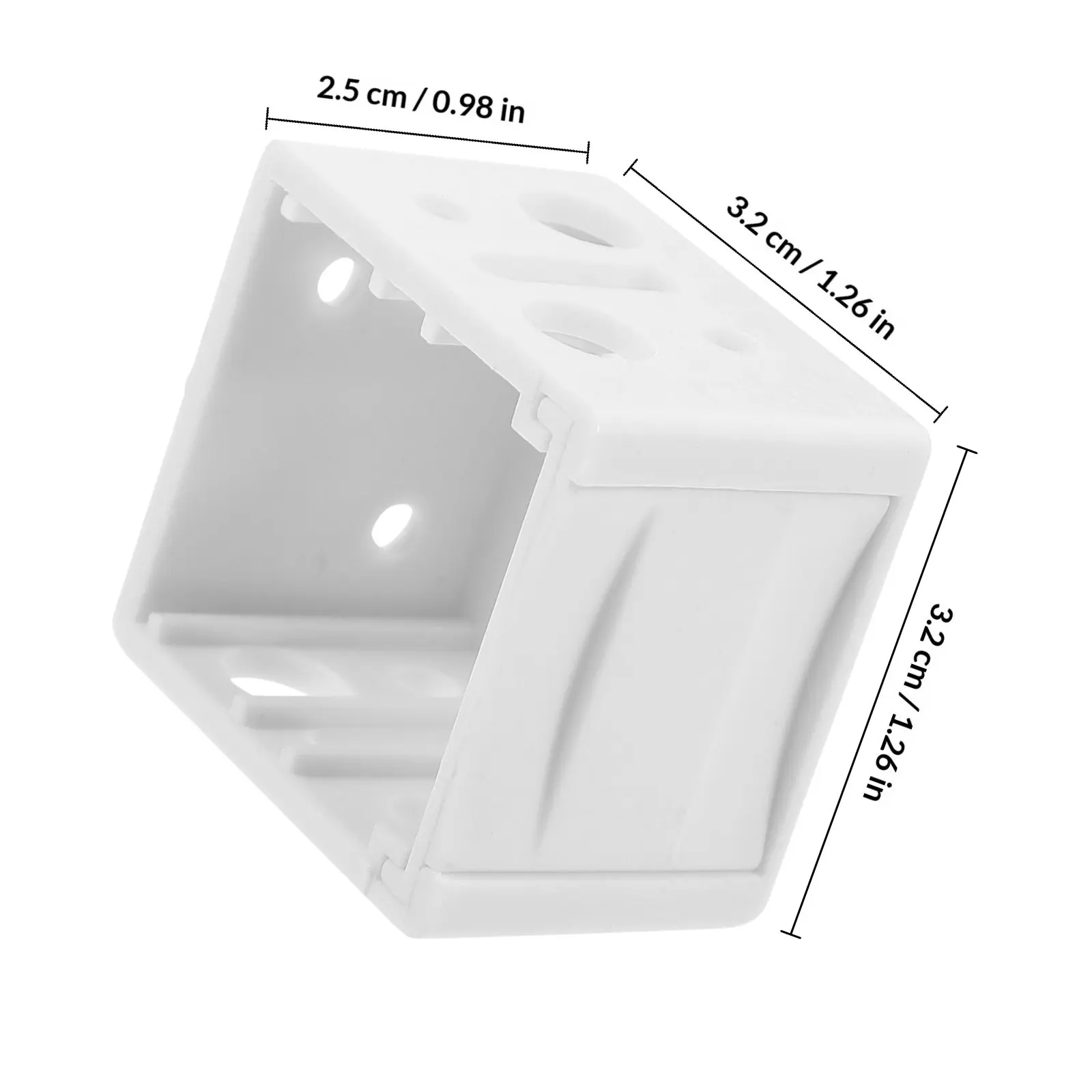 4 pcs Curtain Window Rod Halloween Christmas New Year Blind Bracket Blind Mounting Brackets Blinds Holder Bracket Abs Plastic
