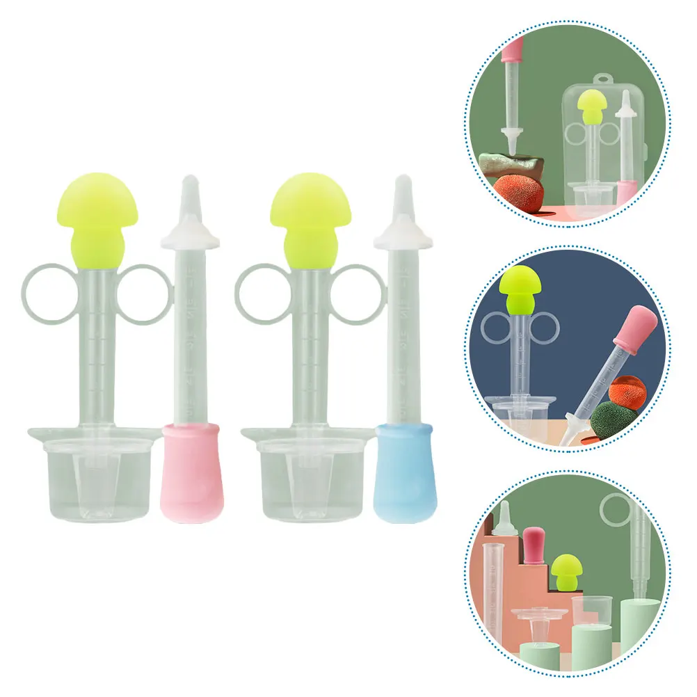 

2 Sets Portable Medicine Feeder Multi-Function Pills Dispenser For Small Pets Dog Cat Puppy Kitten Durable Reusable Feeding Tool