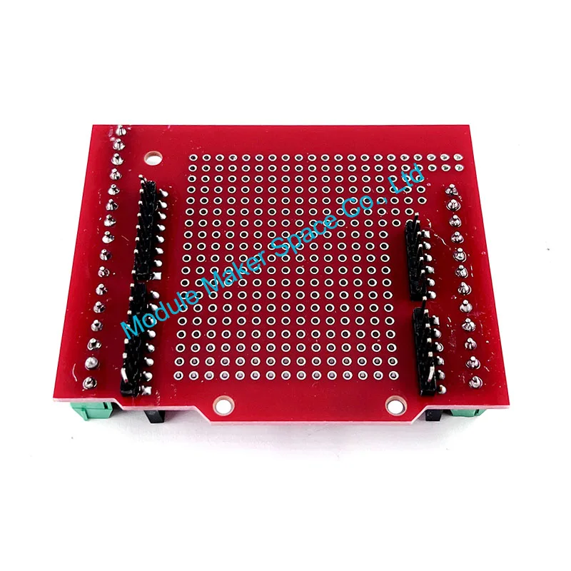 Прото-винтовой щиток для Arduino, кнопка сброса с открытым исходным кодом, D13, светодиод, новинка для макетной платы, терминал 3,81, двусторонняя печатная плата, SMT, припой, сделай сам