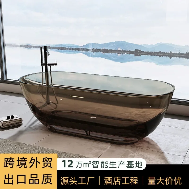Bathtub Crystal Color Transparent Detached Bath Home Hotel Homestay