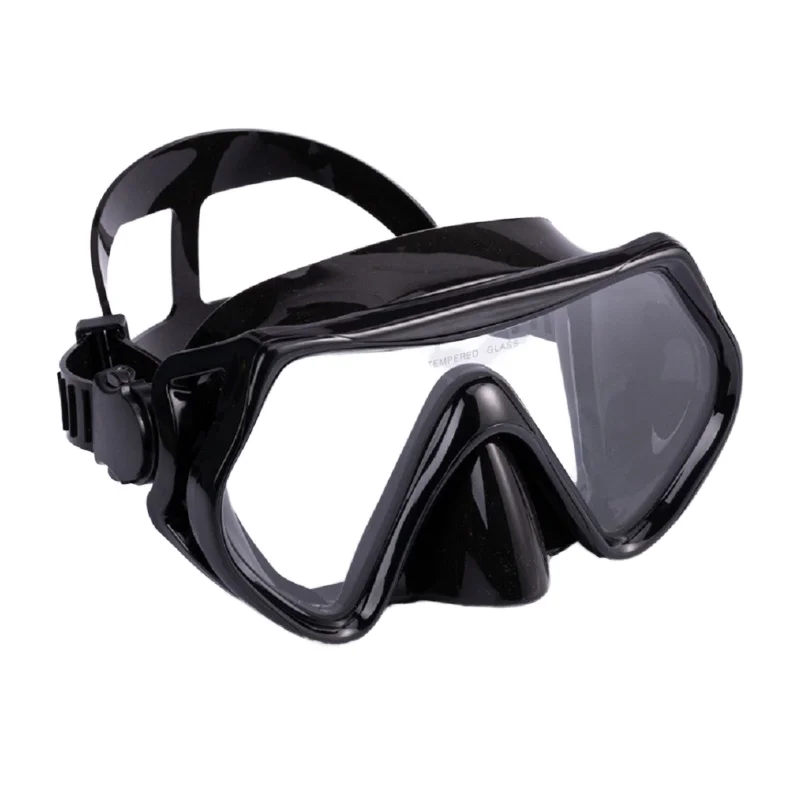 New Adult High Visibility Silicone Single Lens Diving Mask Comfortable Snorkeling Spearfishing Glass Lenses For Scuba Diving