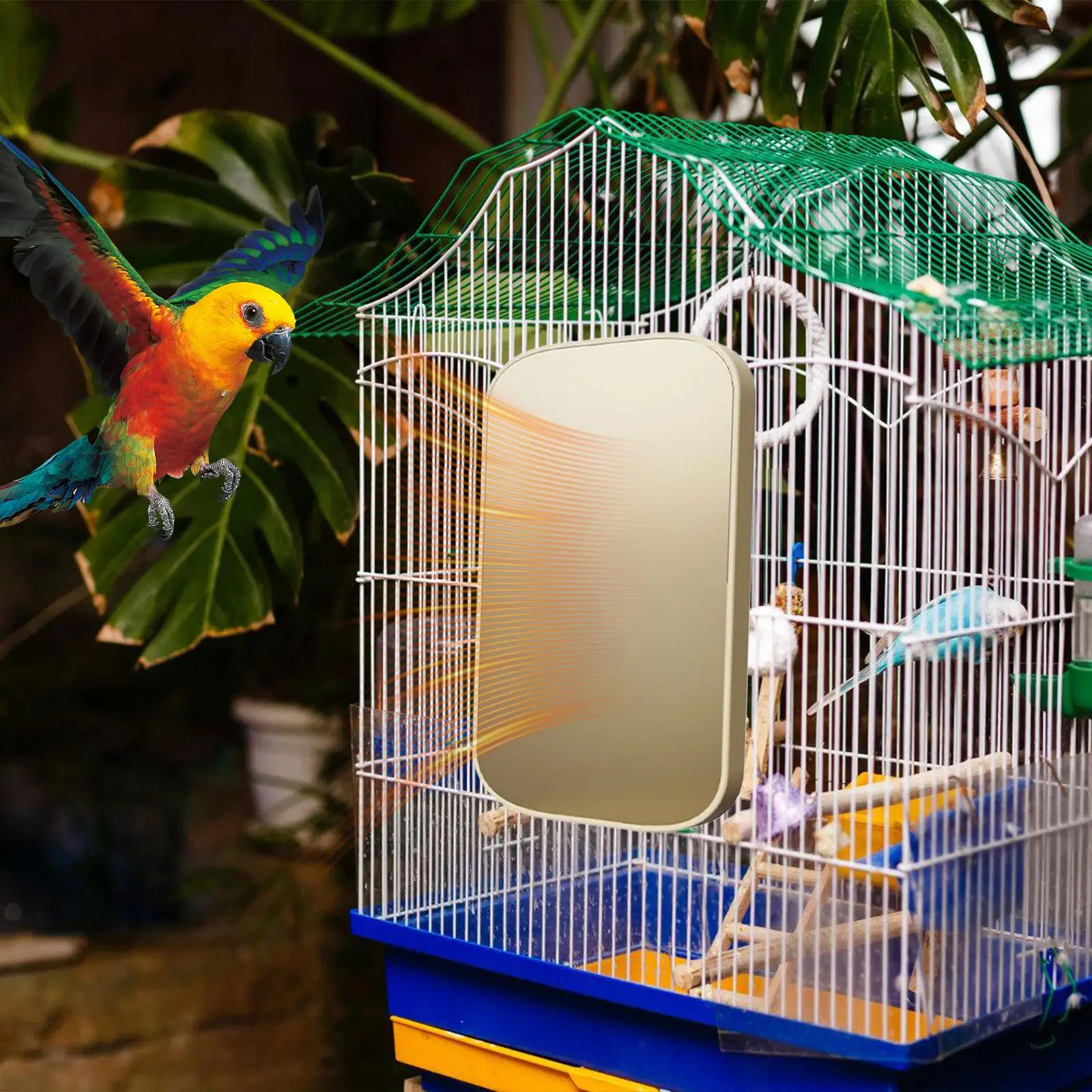 Winter Warm Heated Bird Perch Stand USB Anti Bite Bird Cage Heater for Parrot Cockatiels Budgies Thermo Heating Plate Hammock - view 5