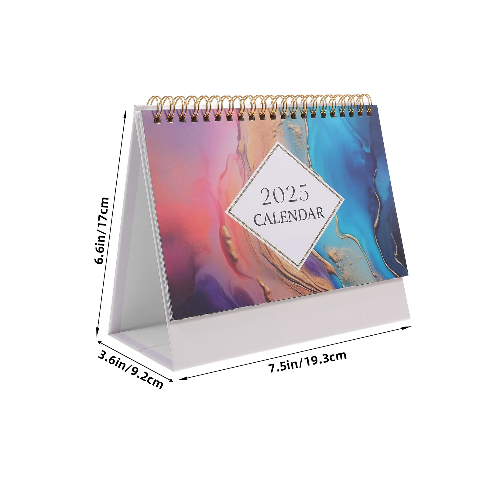 2025 Calendar Advent Flip for Desk Stand Desktop Calendars Iron Academic Office Decor Aesthetic