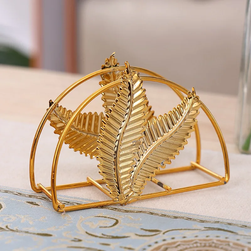 Modern Metal Napkin Holder Wrought Iron Napkin Organizer Stand Paper Towel Clip Wedding Party Home Dining Table Decorations