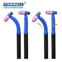 WP9F TIG Welding Torch Lengthen Head Tungsten Argon Arc Cooled Welding Gun Head Accessories
